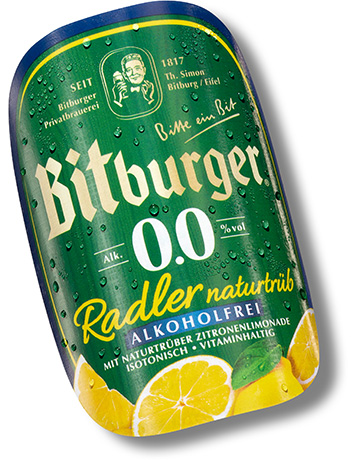 Bitburger 0,0% Radler naturtrüb Alkoholfrei