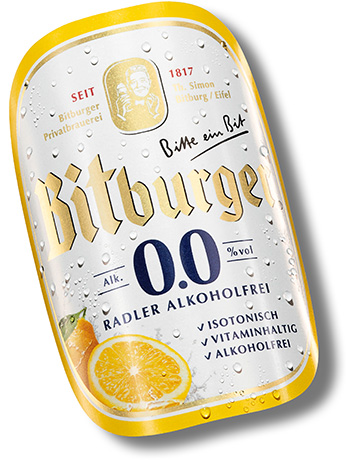 Bitburger 0,0% Radler Alkoholfrei